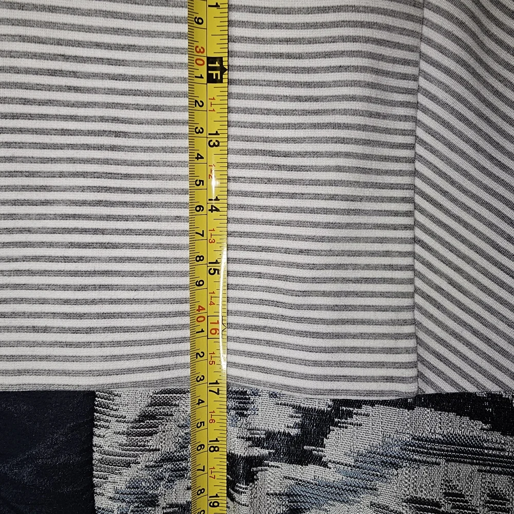 MICHAEL Michael Kors Women's Gray White Striped A-LineStriped Gray Women's Skirt - Picture 10 of 10